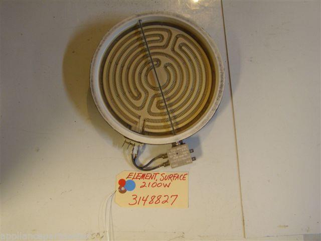 WHIRLPOOL STOVE 3148827 Element, Surface 2100W USED PART WHIRLPOOL STOVE 3148827 Element, Surface 2100W USED PART